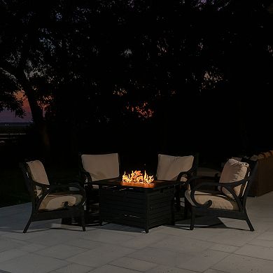 Fire Sense Longmont Rectangle Propane Fire Pit Table