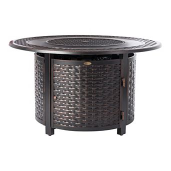 Fire Sense Bellante Woven Propane Fire Pit
