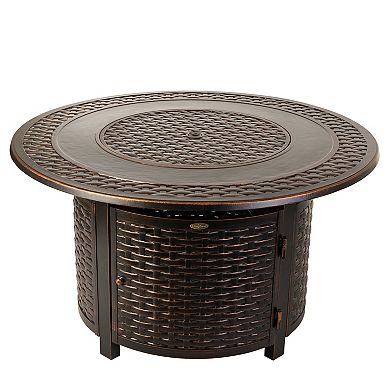 Fire Sense Bellante Woven Propane Fire Pit