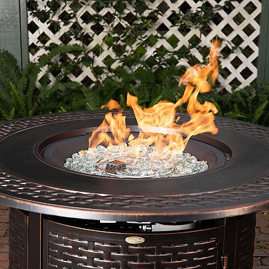 Fire Sense Bellante Woven Propane Fire Pit