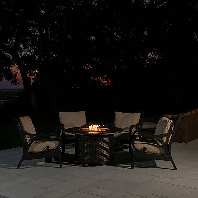 Fire Sense Bellante Woven Propane Fire Pit