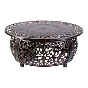 Fire Sense Toulon Oval Propane Fire Pit
