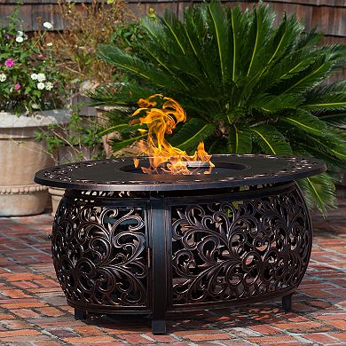 Fire Sense Toulon Oval Propane Fire Pit