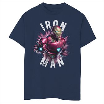 Boys 8-20 Marvel Iron Man Burst Tee