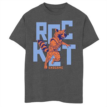 Boys 8-20 Marvel Rocket Raccoon Text Tee