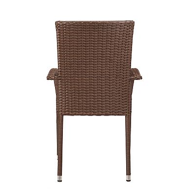 Patio Sense Morgan Outdoor Wicker Chair 4-piece Set