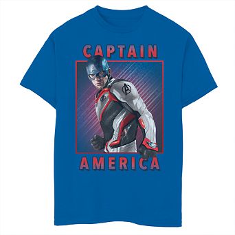 Boys 8-20 Marvel Captain America Armor Tee