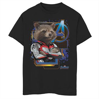 Boys 8-20 Marvel Rock Raccoon Space Tee