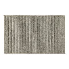 The Company Store Organic Glacier Gray 21 in. x 34 in. Cotton Bath Rug -  Floor Sellers