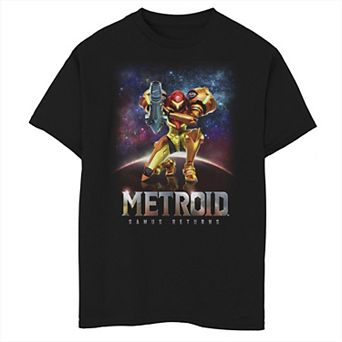 Boys 8-20 Nintendo Metroid Traditional Cover Tee
