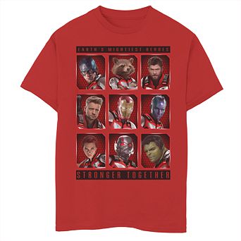 Boys 8-20 Marvel Mightiest Heroes Stack Tee
