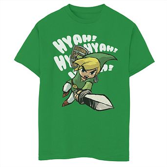 Boys 8-20 Nintendo Zelda Wind Waker Hyah Tee