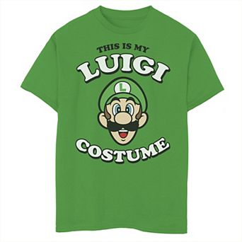 Boys 8-20 Nintendo Super Mario Luigi Costume Tee