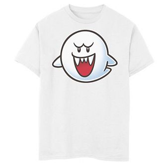 Boys 8-20 Nintendo Super Mario Boo Face Tee