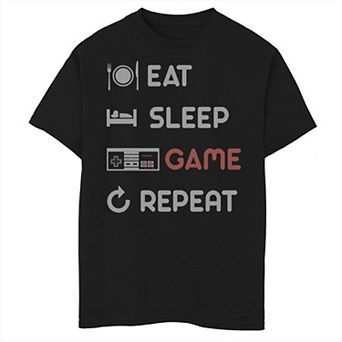 Boys 6-20 Nintendo East Sleep Game Repeat Tee