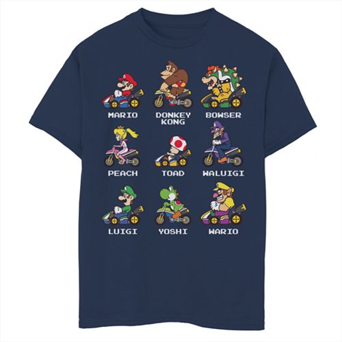 Boys 8 20 Nintendo Mario Kart 8 Kart Racers Graphic Tee 8720