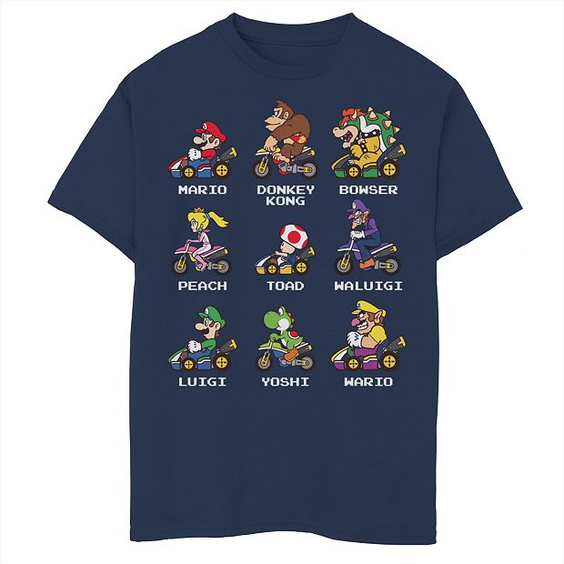 Boys 8 20 Nintendo Mario Kart 8 Kart Racers Graphic Tee