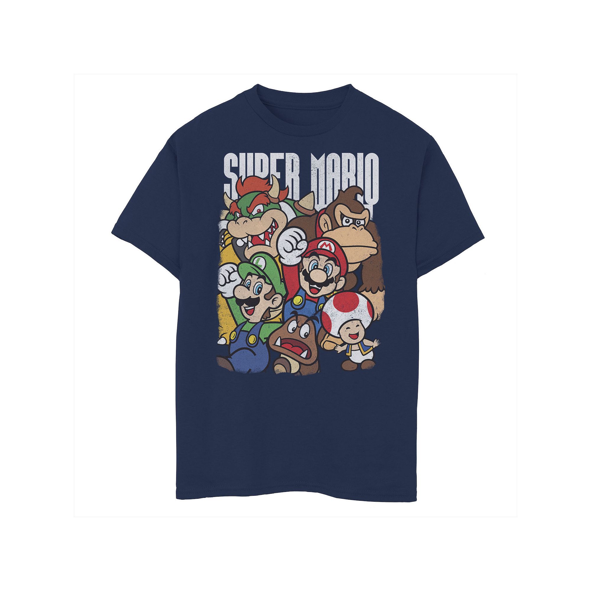 Boys 8-20 Nintendo Super Grouper Graphic Tee, Boys, Size: XS, Blue