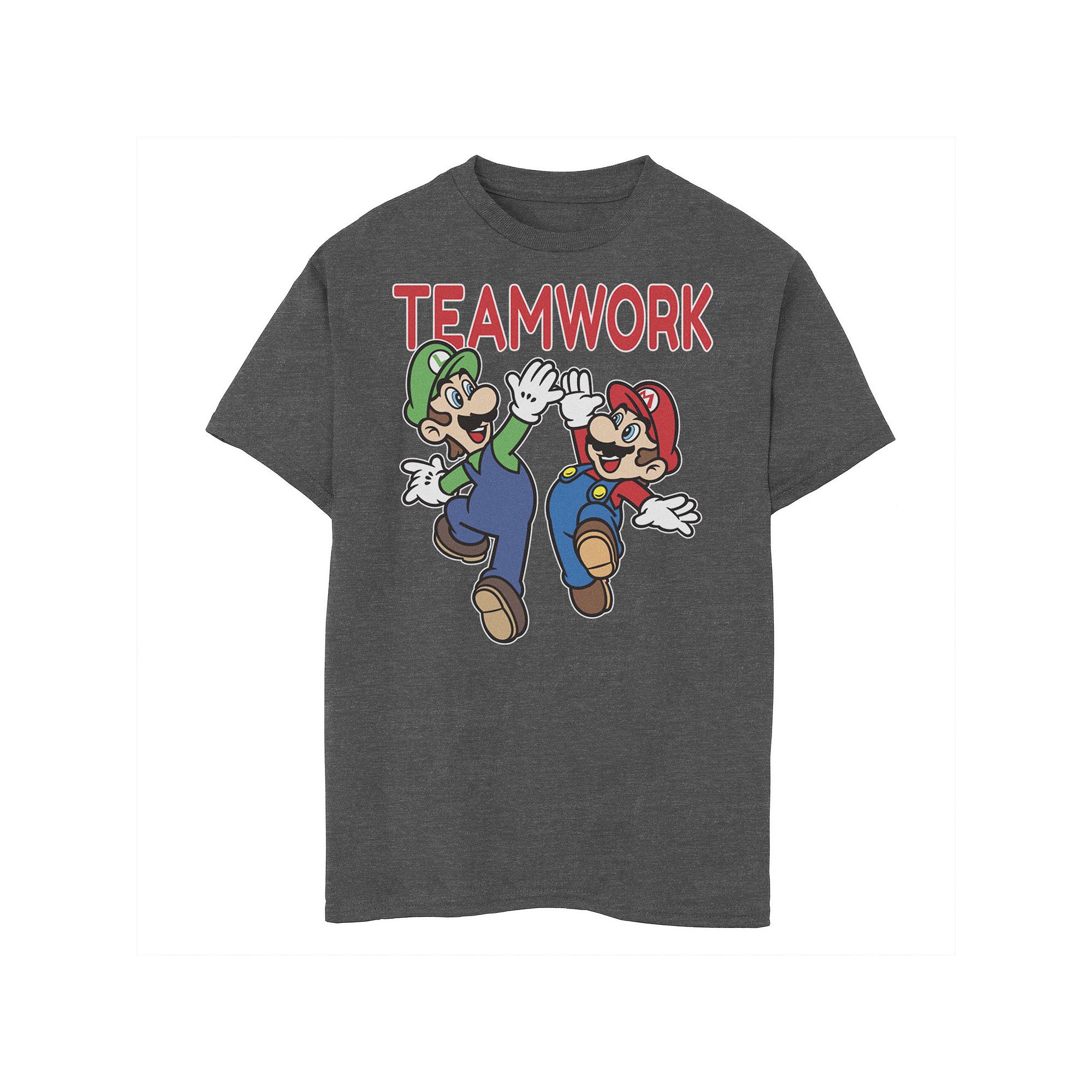 Boys 8-20 Nintendo Super Mario Bros. Teamwork Tee, Boys, Size: Small,