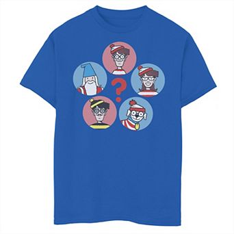 Boys 8-20 Where's Waldo? Character Tee