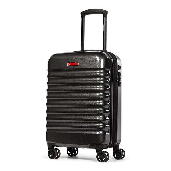 Swiss Mobility Stratus Hardside Spinner Luggage Gray (20 CARRYON