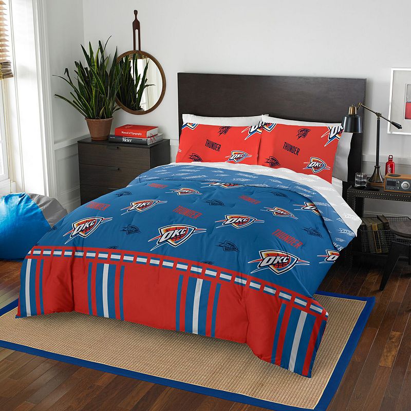 Oklahoma City Thunder NBA Queen Bedding Set by Northwest, Multicolor