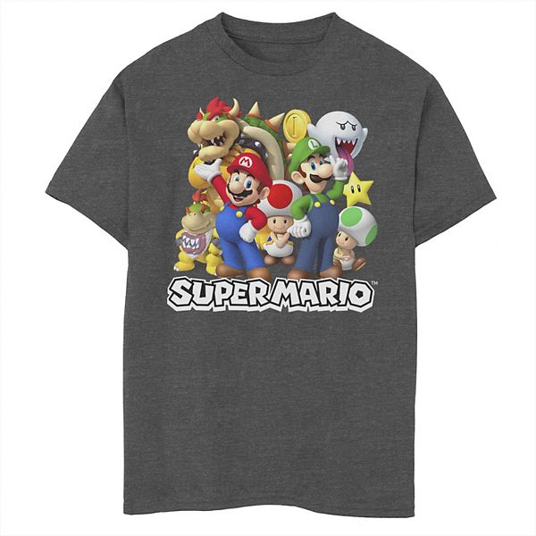Boys' 8-20 Nintendo Super Mario Group Graphic Tee