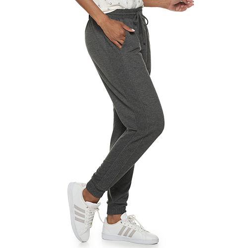 waffle knit jogger pants
