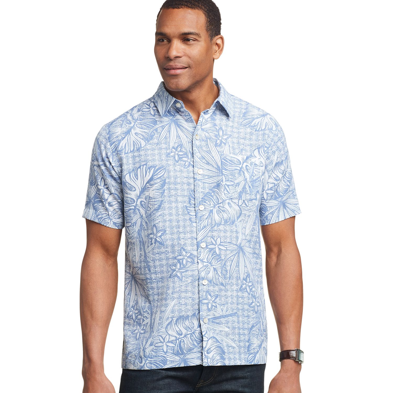 van heusen printed shirts