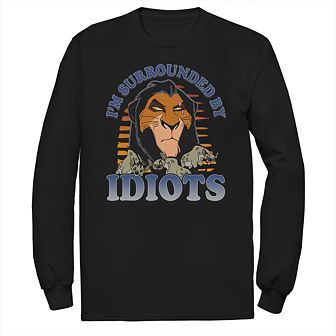 Disney's The Lion King Scar Men's Surrounded by Idiots Tee