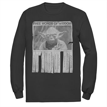 Men's Star Wars Yoda Words of Wisdom Tee