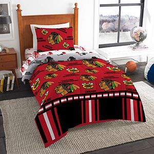 Chicago Blackhawks Draft Twin Comforter Set By Northwest