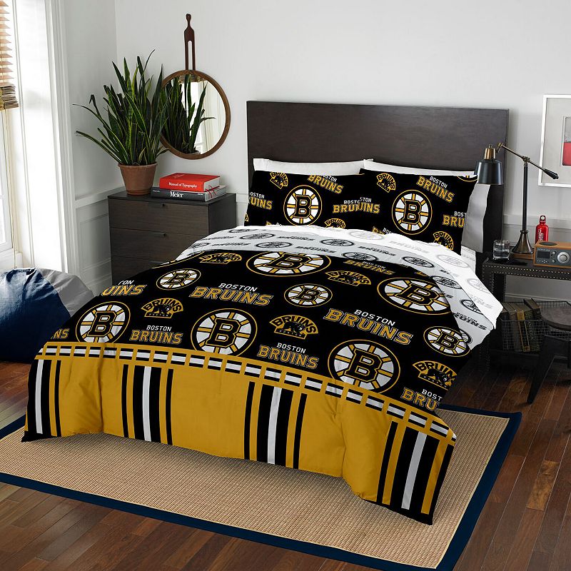 Boston Bruins Queen Bedding Set by Northwest, Multicolor