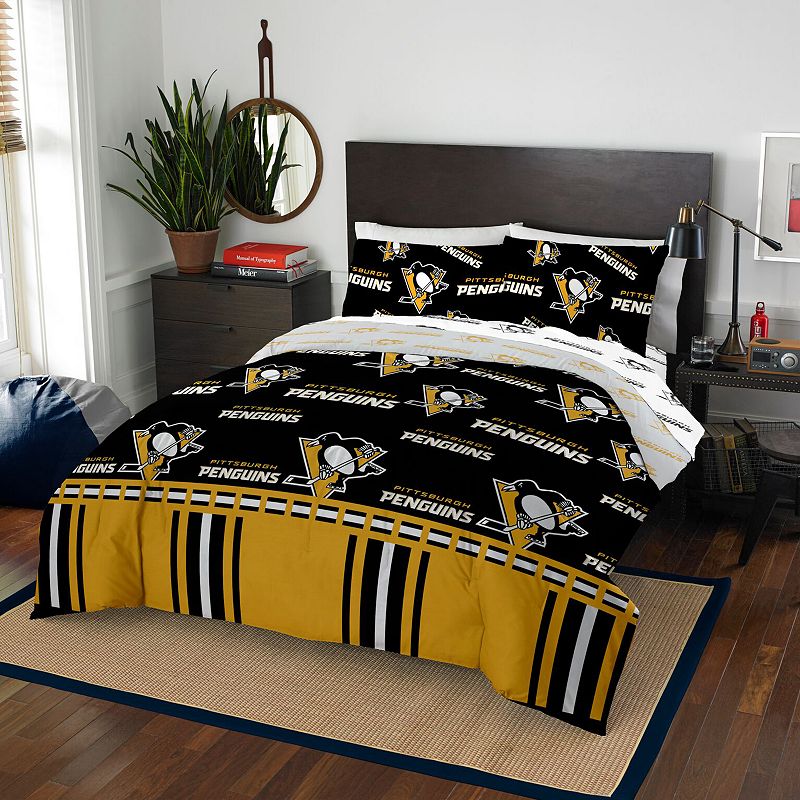 Pittsburgh Penguins Queen Bedding Set by Northwest, Multicolor