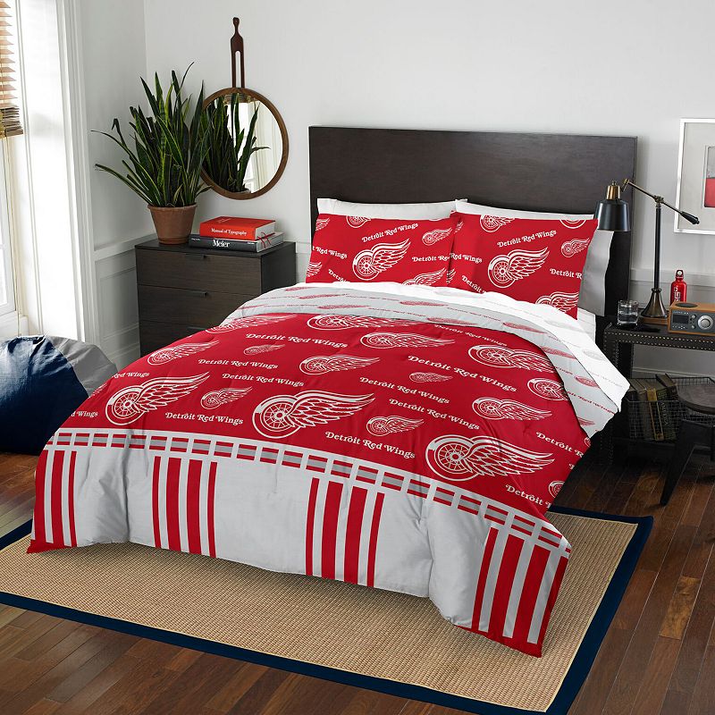 Detroit Red Wings Queen Bedding Set by Northwest, Multicolor
