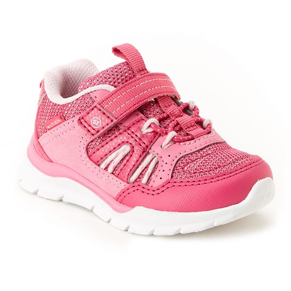 UK 9.5 Pink/ Silver Eur 27.5 Size 10 Stride Rite Athletics Girls Shoes 