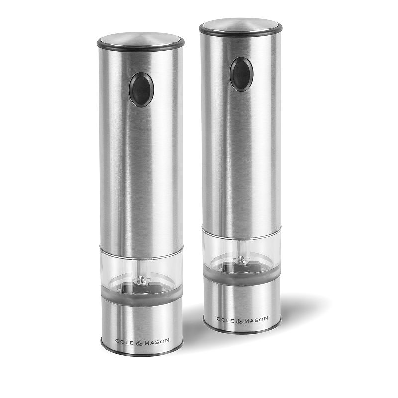 Cole & Mason Battersea Lighted Electric Salt & Pepper Mill Set