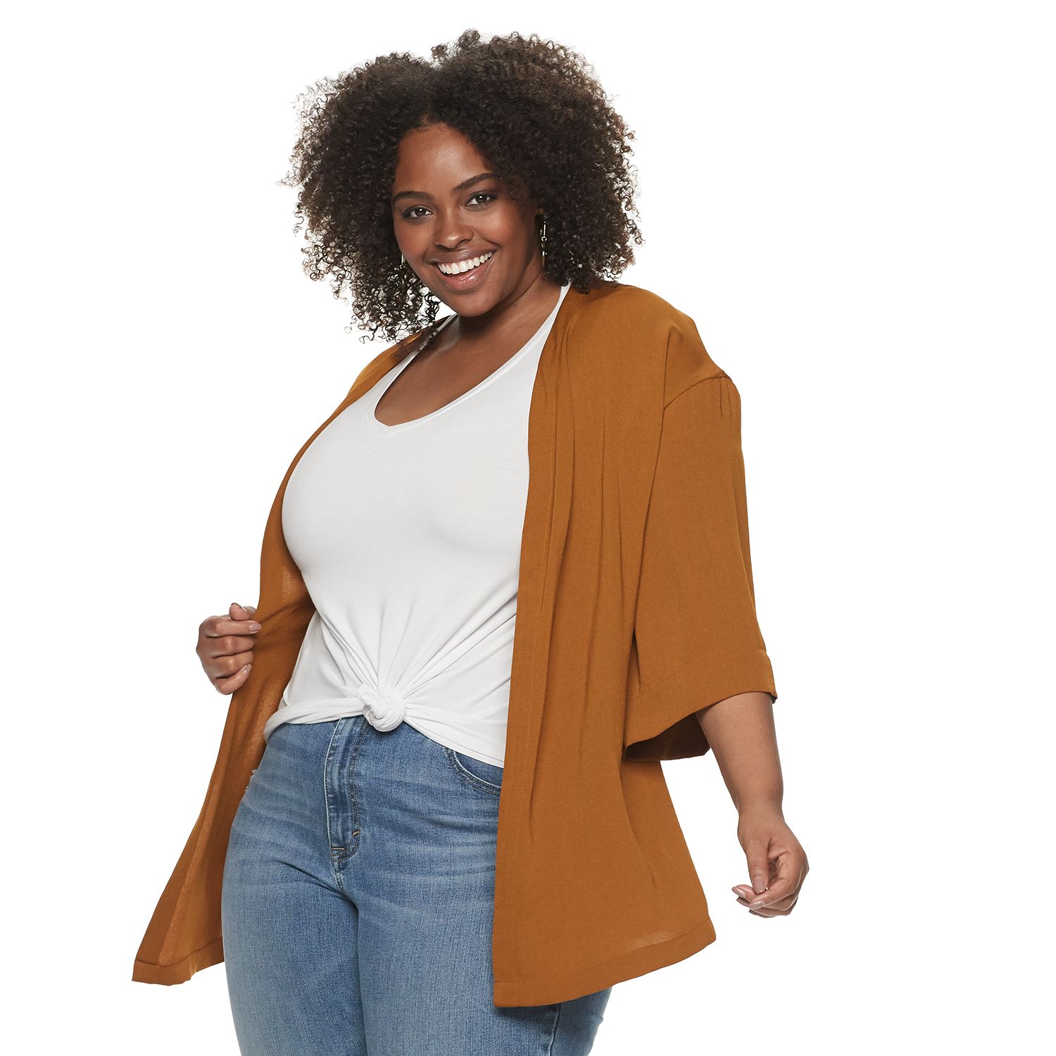 women's plus size kimono jacket