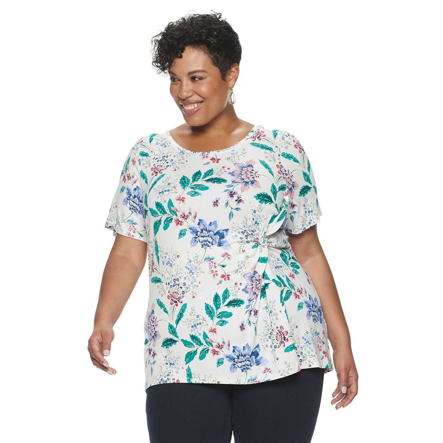 croft and barrow plus size tops