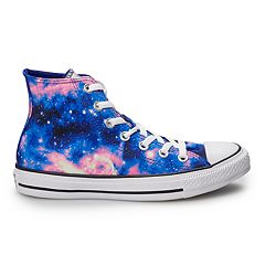 Converse shoes with a starry sky pattern