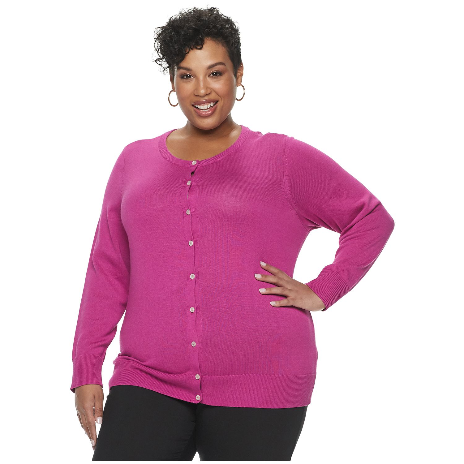 kohls womens plus sweaters