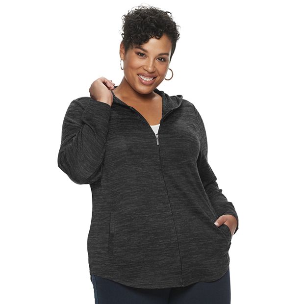 Plus Size Croft Barrow Zip Front Hoodie