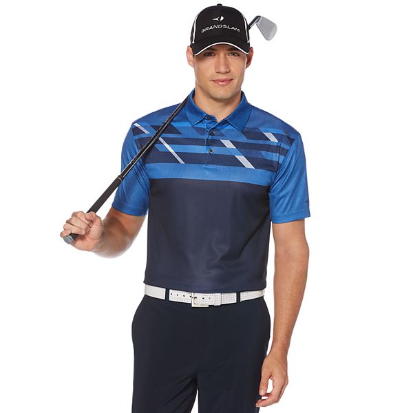 Men's Grand Slam DriFlow Classic-Fit Performance Medallion Print Golf Polo