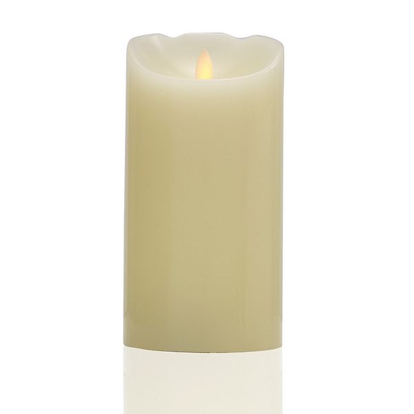 Scott Living Flameless 4'' x 8'' LED Wax Pillar Candle