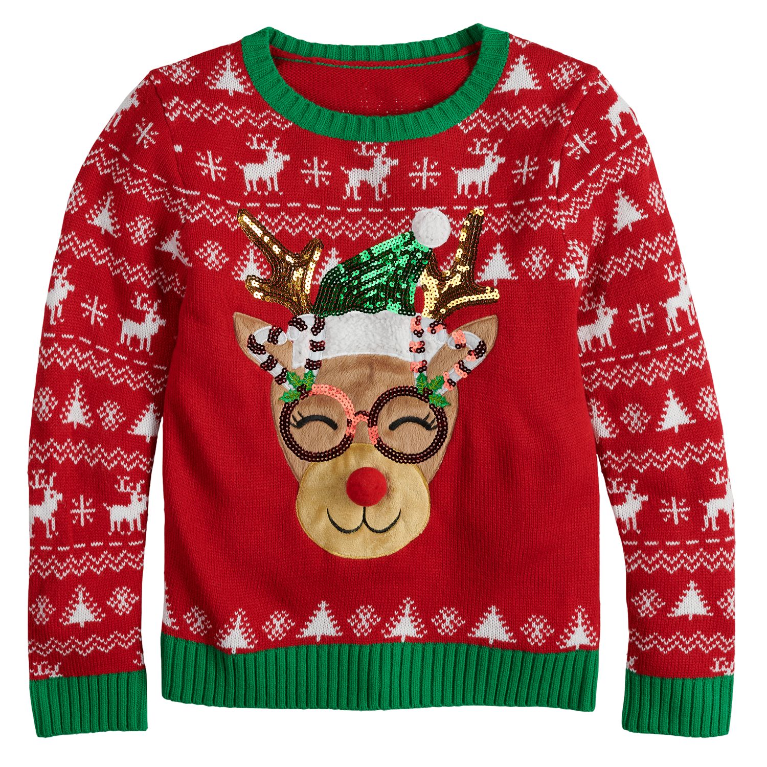 kohls womens christmas sweatshirts