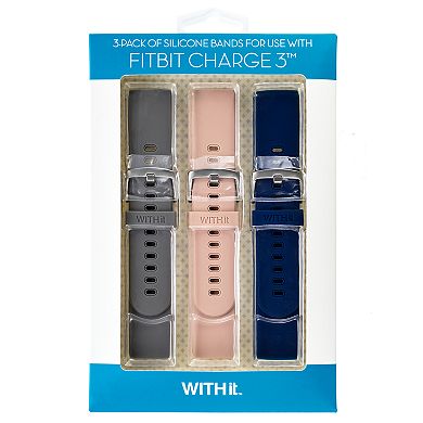 WITHit Charge 3 3-pack woven silicone bands