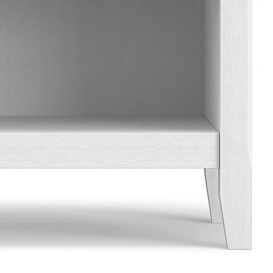 Simpli Home Amherst Solid Wood Transitional Bedside Nightstand Table