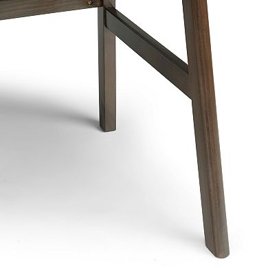 Simpli Home Rylie Solid Wood Contemporary Desk - Natural Aged Brown