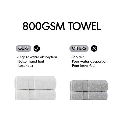 Madison Park Signature 2-pack Cotton Bath Sheet Set