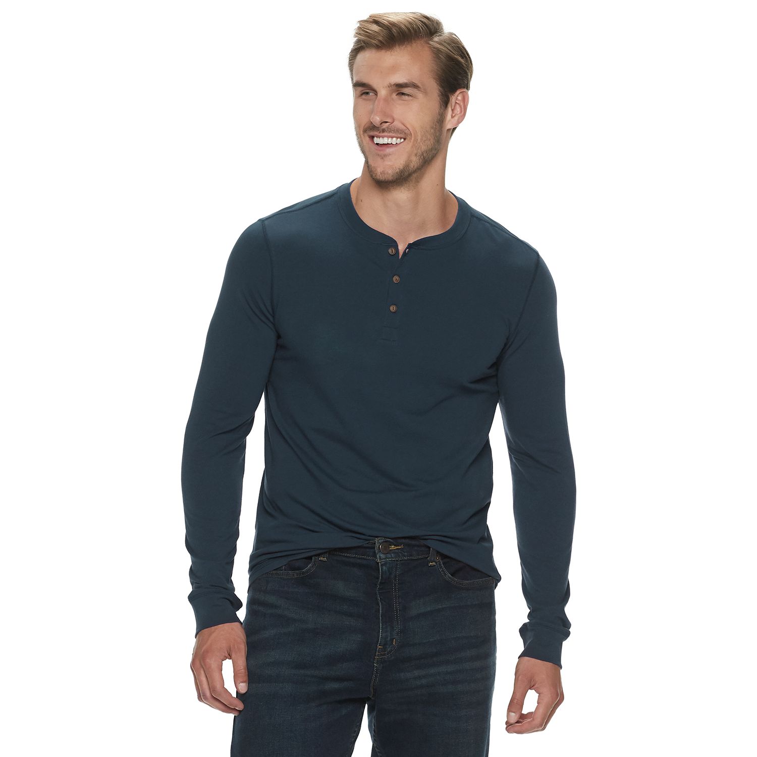 tall slim fit henley